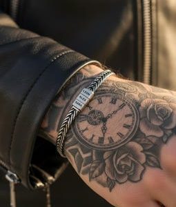 Personalised Dad Bracelet with Kids Names, Custom Silver Bracelet for Father, Family Name Jewellery Gift for Dad Husband