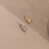 Puff Heart Charm by Caitlyn Minimalist • Solid Heart Necklace Pendant • Gold Charms for Bracelet • Cute Jewelry • Gift for Her • XR069